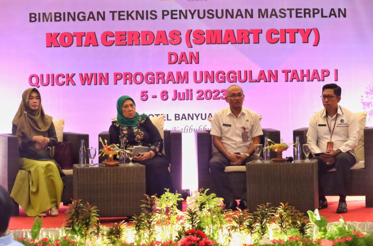 Pemkab Buleleng gelar bimtek Masterplan Smart City hari pertama di Hotel Banyualit, Kalibukbuk-Singaraja, Rabu 5 Juli 2023.