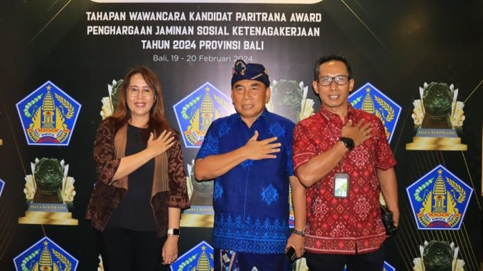 Bupati Jembrana Ikuti Penilaian Paritrana Award untuk Perlindungan Sosial Ketenagakerjaan