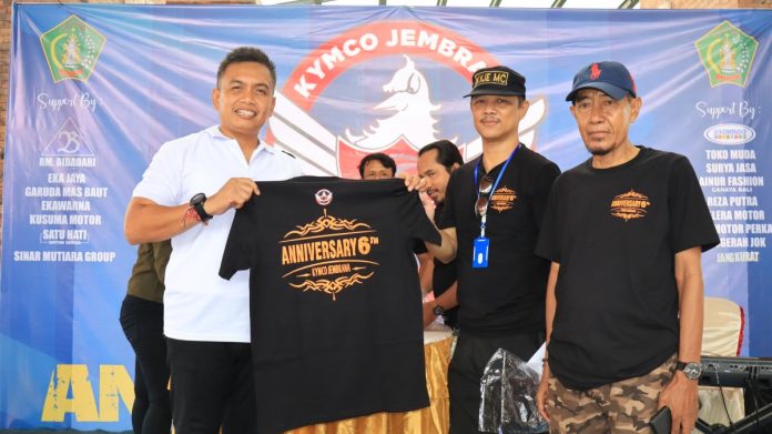 Wabup Ipat saat Hadiri Ultah ke-6 Kymco Jembrana Community