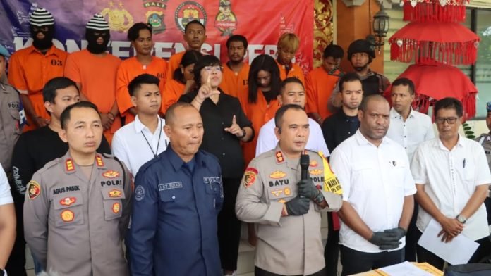 Polisi Ringkus Belasan Tersangka Didominasi Kasus Curanmor di Denpasar