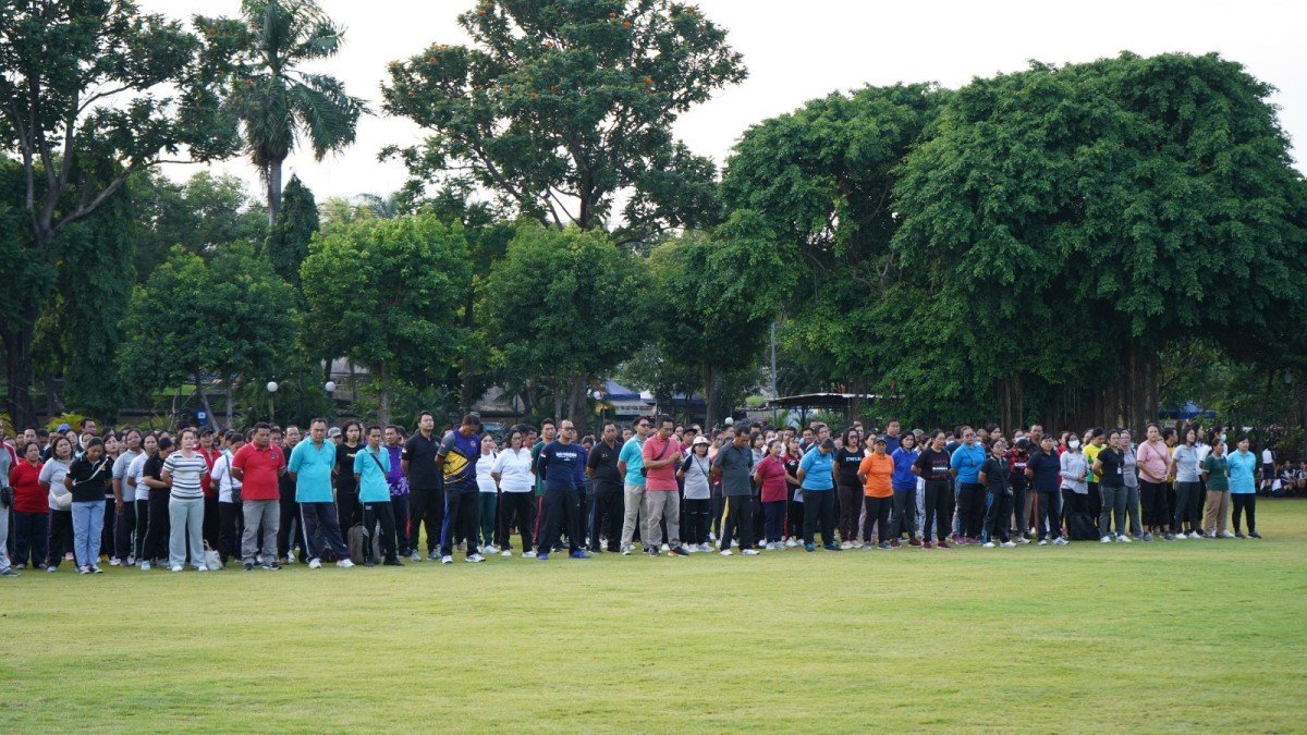 Apel Krida di Taman Kota Singaraja, Jumat, 5 April 2024.