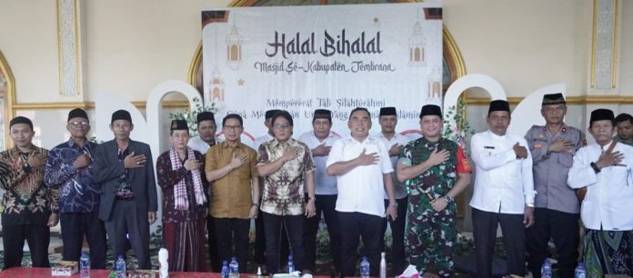 Bupati Jembrana dan Bupati Badung Saling Bersatu dalam Halal Bihalal Desa Air Kuning