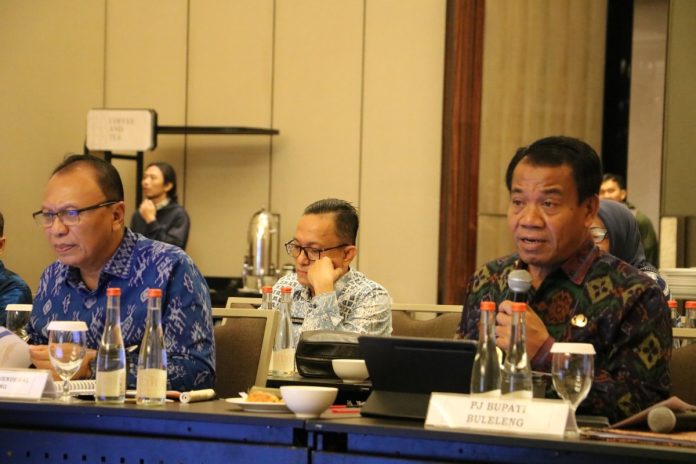 Suasana rapat koordinasi lintas sektoral yang diselenggarakan oleh Kementrian ATR/BPN Republik Indonesia bertempat di hotel Sheraton Grand City Jakarta.