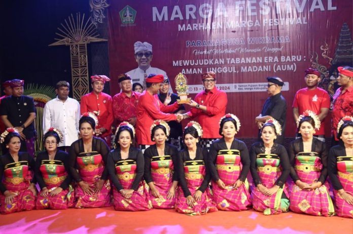 Bupati Sanjaya Resmi Buka Marga Festival 2024, Wujud Komitmen Pelestarian Budaya