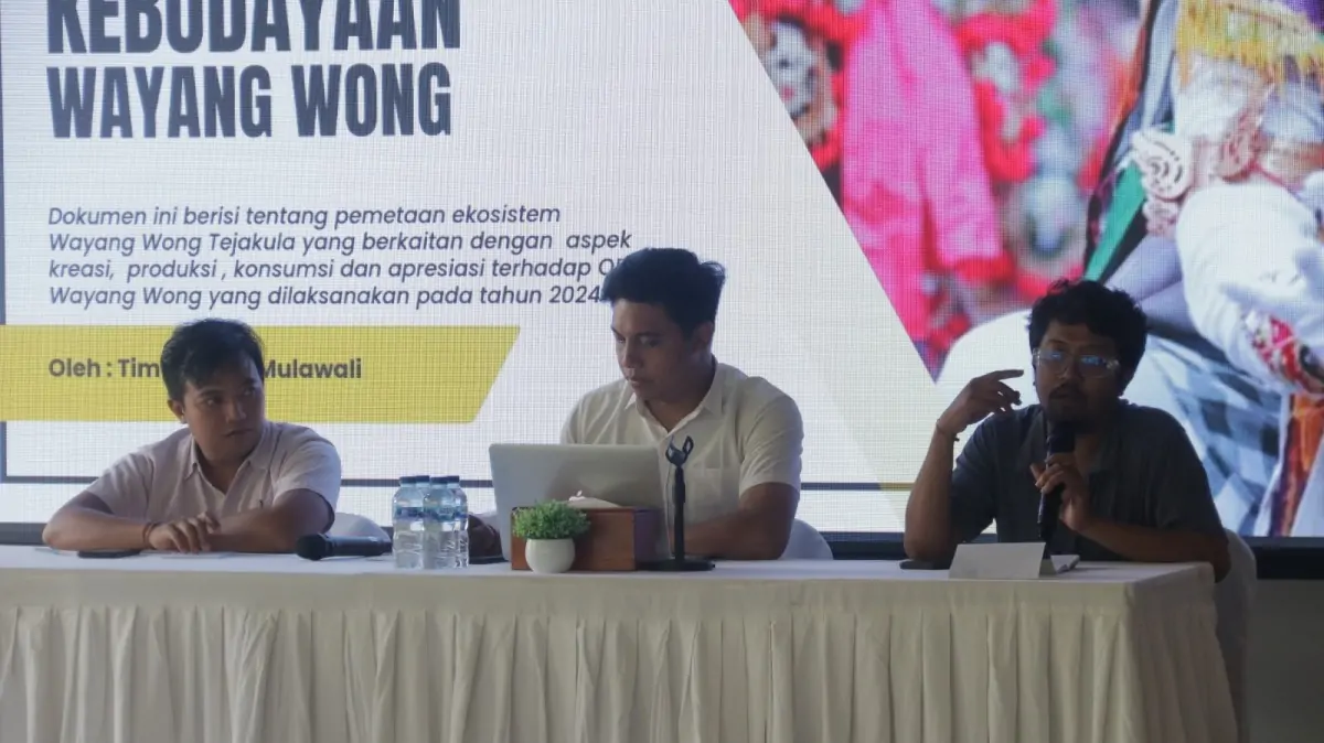 Pemerintah Kabupaten Buleleng melalui Dinas Kebudayaan menggelar sosialisasi hasil riset mengenai ekosistem Wayang Wong Tejakula.