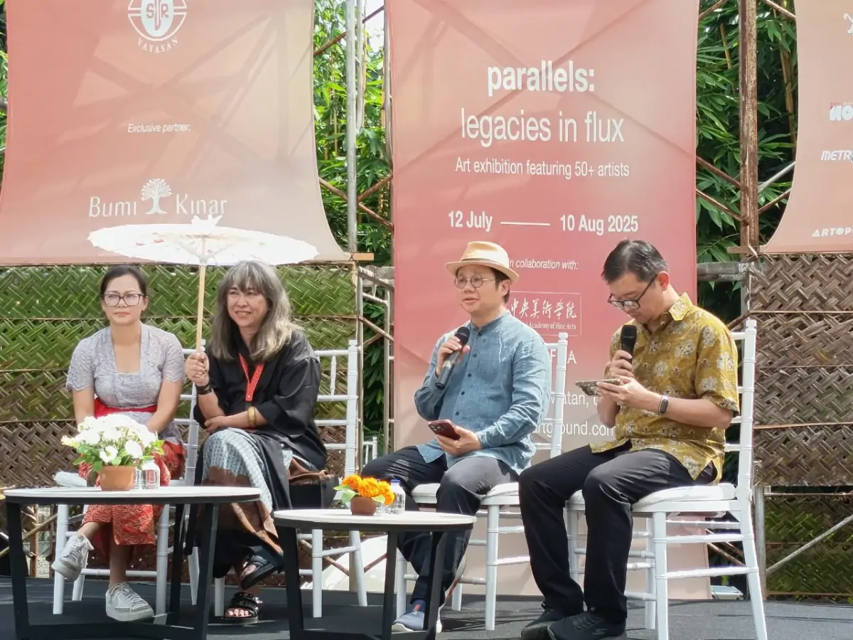 Konferensi pers peluncuran Ubud Art Ground diselenggarakan untuk memperkenalkan visi, program, dan pameran perdana kepada publik dan media.