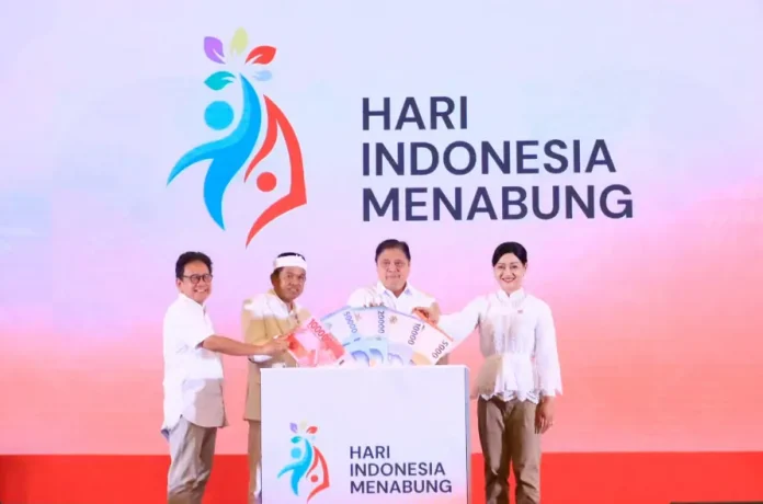 Hari Indonesia Menabung (HIM) dan Bulan Literasi Keuangan (BLK) 2025 yang berlangsung di Gedung Dhanapala, Jakarta, Jumat (22/8/2025).