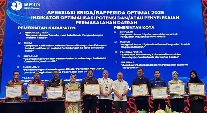 Pemerintah Kabupaten Tabanan kembali menorehkan prestasi di tingkat nasional setelah berhasil meraih Apresiasi BRIDA Optimal 2025