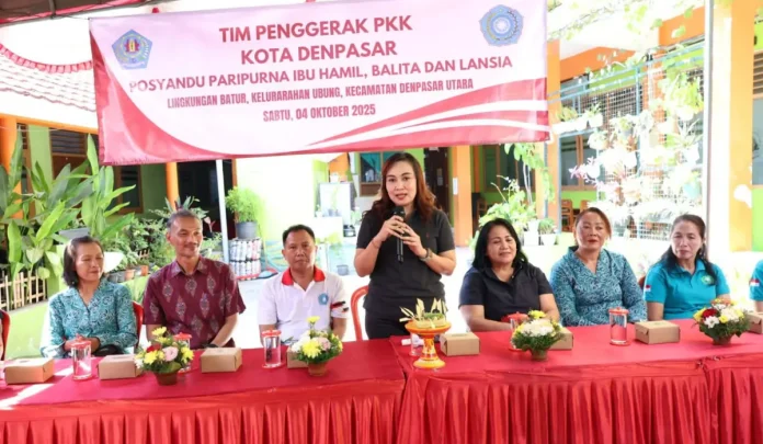 Ayu Kristi Arya Wibawa menekankan bahwa Posyandu Paripurna tidak hanya fokus pada kesehatan, tetapi juga mendukung pendidikan, sosial, dan pelayanan dasar lainnya bagi masyarakat.