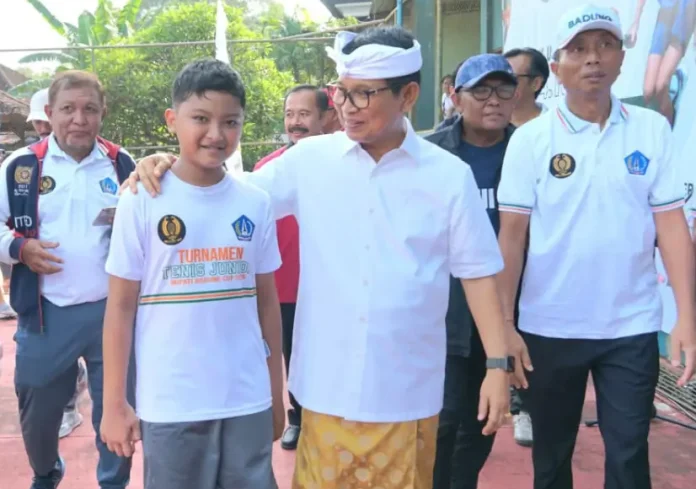 Kabupaten Badung menumbuhkan semangat olahraga di generasi muda melalui penyelenggaraan Turnamen Tenis Junior Terbuka Bupati Badung Cup 2025.