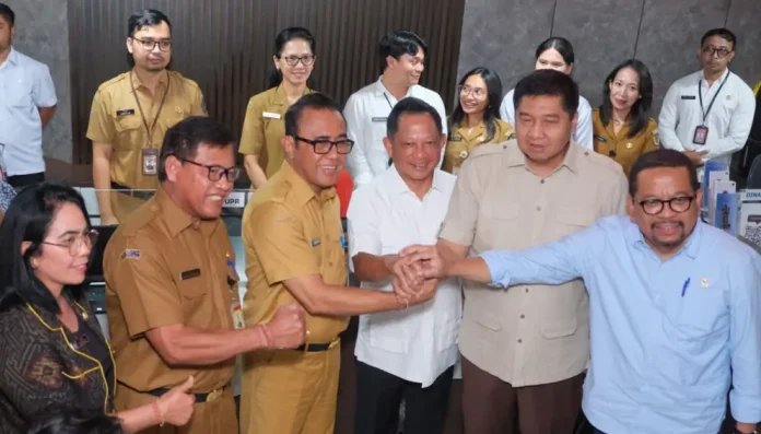 Kota Denpasar menjadi tujuan kunjungan kerja Menteri Perumahan dan Kawasan Permukiman (PKP) RI, Maruarar Sirait pada Senin (24/11/2025).