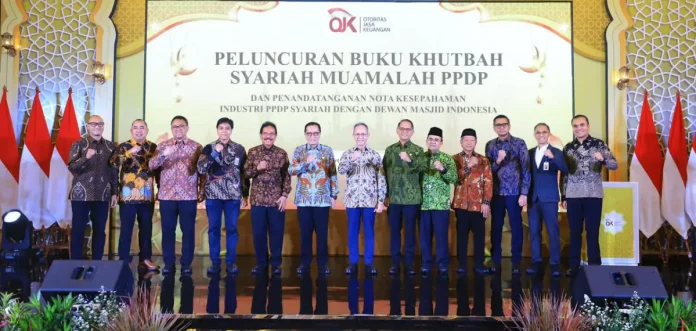 OJK meluncurkan Buku Khutbah Syariah PPDP untuk meningkatkan literasi keuangan syariah di sektor perasuransian, penjaminan, dan dana pensiun serta memperluas pemahaman masyarakat melalui masjid.