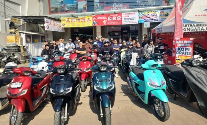 Astra Motor Bali bersama komunitas Team Stylo Dewata menggelar touring Honda Stylo 160 untuk mempererat kebersamaan pengguna Honda sekaligus meningkatkan kesadaran keselamatan berkendara.