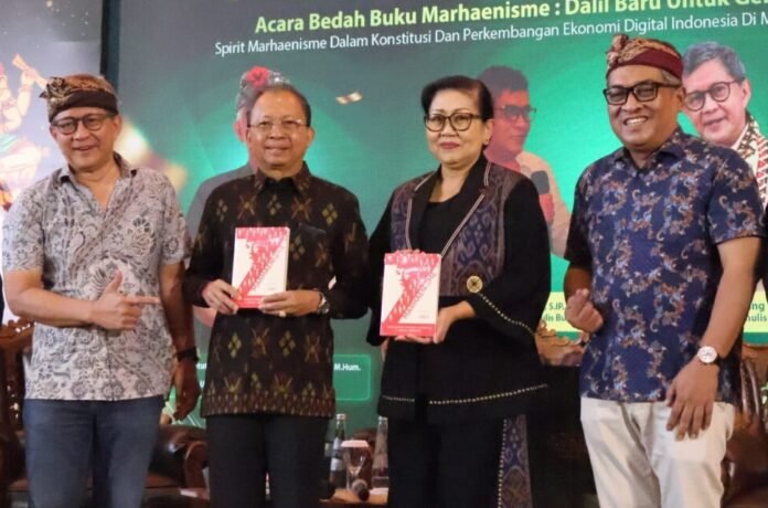 Gubernur Bali Wayan Koster mengajak mahasiswa untuk menjadikan Marhaenisme sebagai pijakan dalam menghadapi perubahan zaman yang semakin dipengaruhi perkembangan teknologi digital.