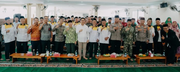 Bupati Wayan Adi Arnawa menghadiri Pengukuhan Kepengurusan Dewan Masjid Indonesia Kabupaten Badung Masa Bakti 2026-2031 di Musholla Al Taqwa, Yayasan Mukti Santosa, Jl. Bidadari 11E, Banjar Merthanadi, Kelurahan Kerobokan Kelod, Kuta Utara, Sabtu (1/8).