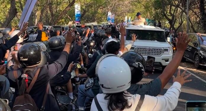 Suasana di Gilimanuk, Kabupaten Jembrana, Bali, berubah semarak saat Presiden Republik Indonesia Prabowo Subianto melakukan kunjungan kerja, Selasa (25/8/2026).